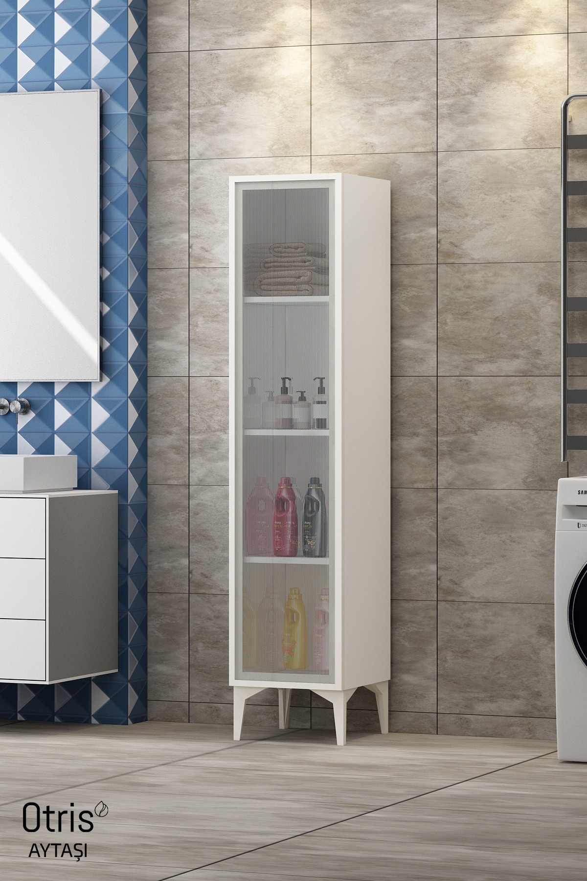 Eny Çerçeve Tek Kapaklı Banyo Dolabı